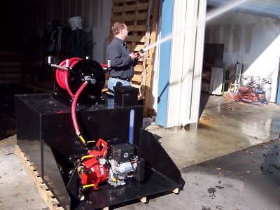  fire fighting skid unit slip-on complete 300 gallon