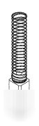 Stryker cast cutter brush with spring (two) 870-1-13