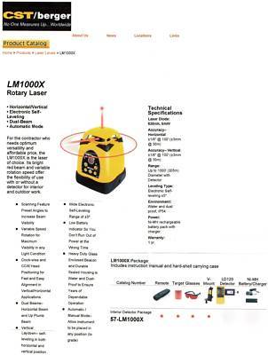 Laser level rotating - cst berger lm 1000 kit