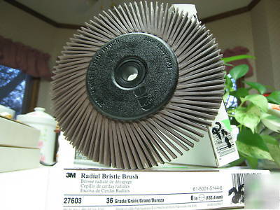 1 3M scotch brite radial bristle brush 27603 6 in 36 