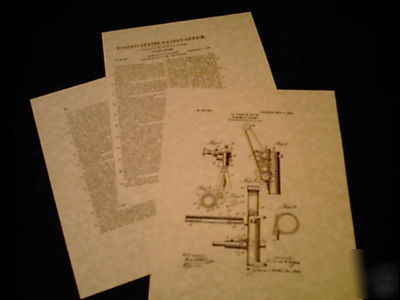 1908 aermotor windmill patent diagrams, pat. no.897XXX