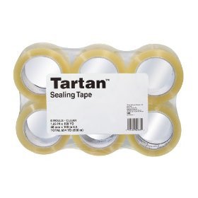 36 rolls 1.88 x 109 yards scotch box sealing tape clear