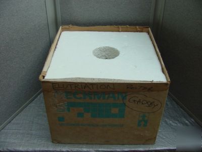 Beckman j-6B j-21B elutriator rotor 6,000 rpm 5,080 x g
