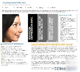 Depression information website with ebooks.