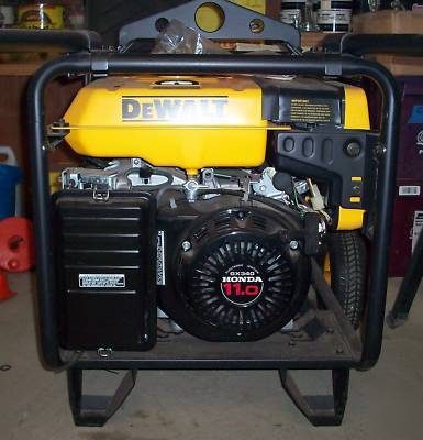 Dewalt DG6000 generator used < 8 hours 120V-240V nice