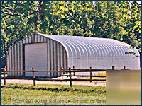 New curvco 44X20' steel garage building kit 880 sq ft 