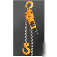 New harrington L5LB010-15 1 ton lever hoist 15' lift