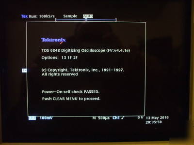 Tektronix TDS684B tds 684B 1 ghz 4CH 5GS/s oscilloscope