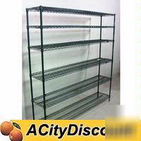 Used attco 72X14 restaurant dry storage utility rack