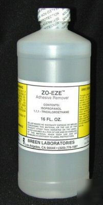 Zo-eze liquid adhesive sticker label remover 16 oz.