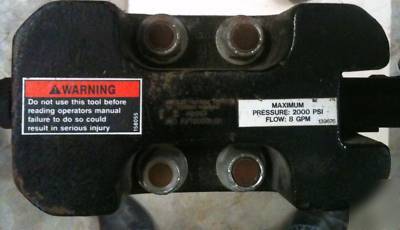  * greenlee fairmont hydraulic pavement breaker 90 lbs