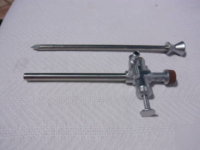 Wolf 8933.12 7MM pyramid trocar and 8933.01 7MM cannula