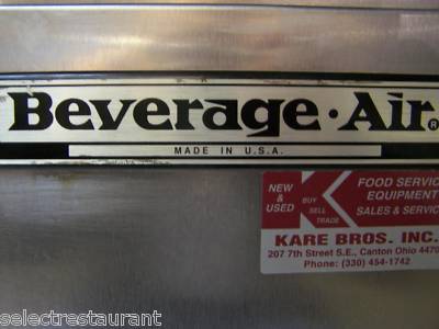 Beverage air DP67 2 door refrigerated pizza prep table