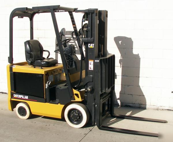 04' cat 3000 lb 36V electric forklift caterpillar EC15K