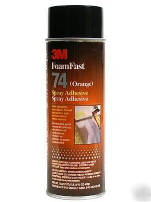 3Mâ„¢ foam fast 74 spray adhesive orange, 24 fl 