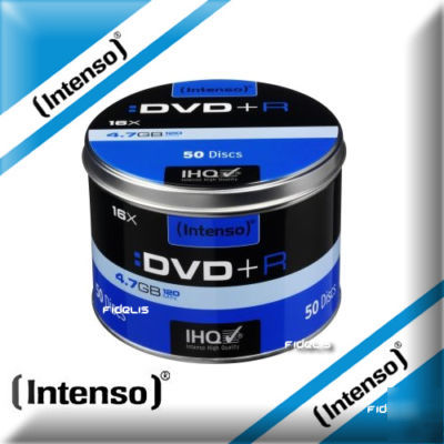 50 rugged intenso 16X dvd+r blank discs dvd +r 50X