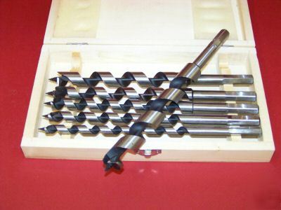 6 pc auger drill bits set 9'' long wood working tool