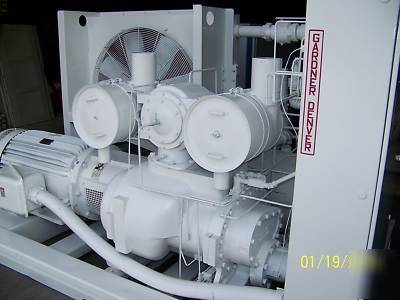 Gardner denver eau 200 hp.rotary screw air compressor