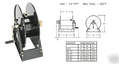 Hose reel (manual rewind) 1