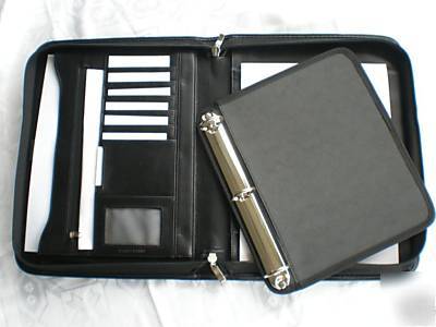 New leather 3 ring binder compendium, folder, portfolio