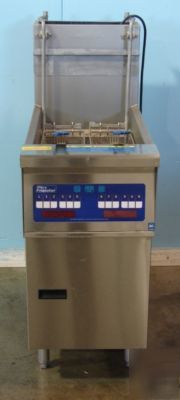 New pitco frialator single well fryer w/ auto lift, ng