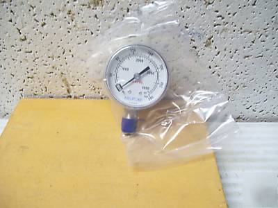 Gauge high purity 0-4000 psi 1/4 millipore S122 <814G4