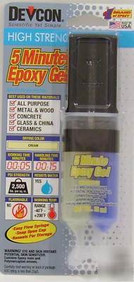 Devcon 5 minute high strength epoxy gel free shipping