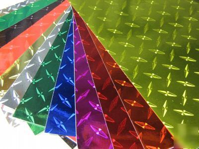 Diamond plate vinyl sample pack 14 small sheets 3