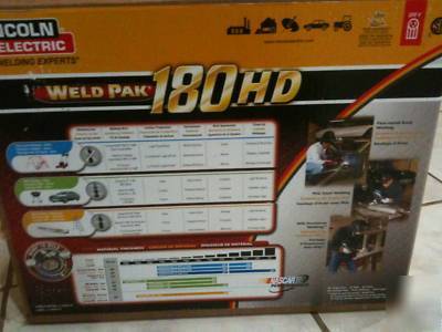 New lincoln electric weld pak 180 hd wire feed welder 