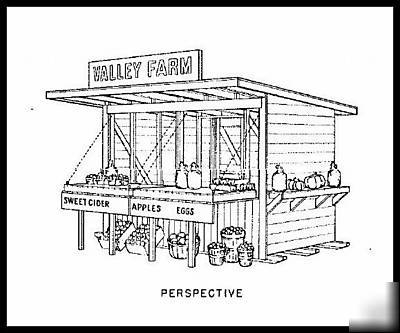 Roadside fruit & vegetable stand plans blueprints farm