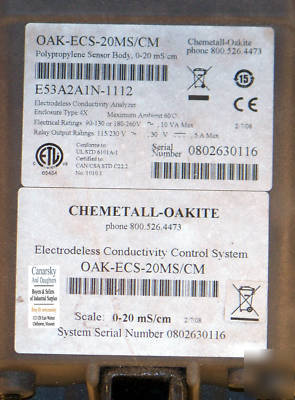 1 used gli 53 20MS/cm flow/totalizer analyzer 1/2 din