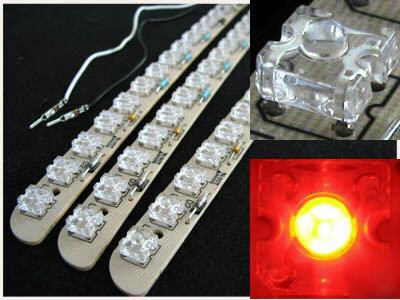 3 red led set circuit board light strips 12VDC 160MA