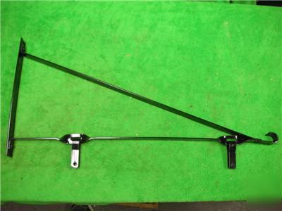 Black steel bracket post wall mount sign hangers