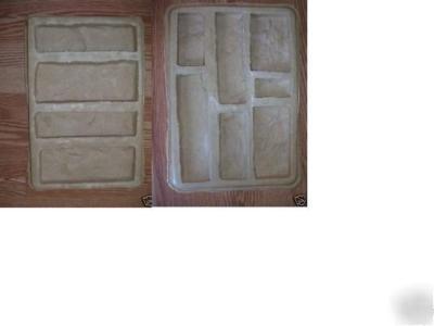 D.i.y. stone veneer/ concrete molds- 11PC ledge rubber 