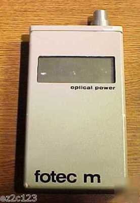 Fotec M200 S310 A109 fiber optic test kit & accessories