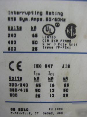 Ge general electric spectra SKHA36AT1200 1200 amp a