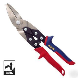 Irwin aviation snips cut left & straight red handle