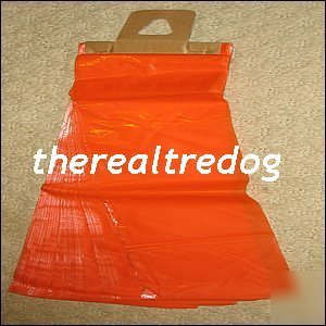 New 2000 poly spaper/flyer bags 5.5 X21 orange 1MIL 