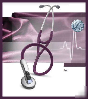 New 2009 littmann 3100 electronic stethoscope plum