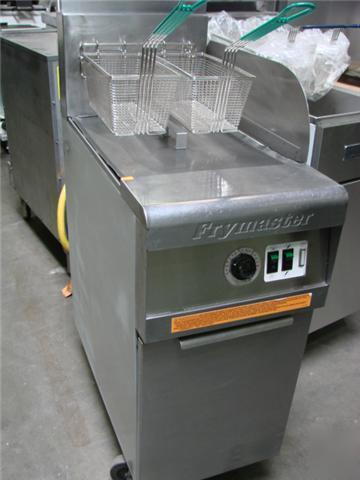 New frymaster MJ45 gas fryer 50LBS oil capacity baskets