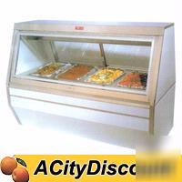 New howard mccray 71IN hot food case w/ four wells