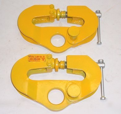 2 general clamp superclamps beam clamps 3.3 ton ea adj