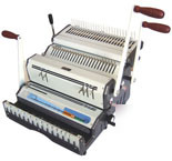 Akiles duomac C41 plastic comb & 4:1 coil bind machine