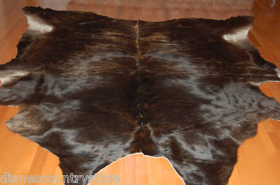 Cow hide steer hide pelt skin western ranch lodge rug