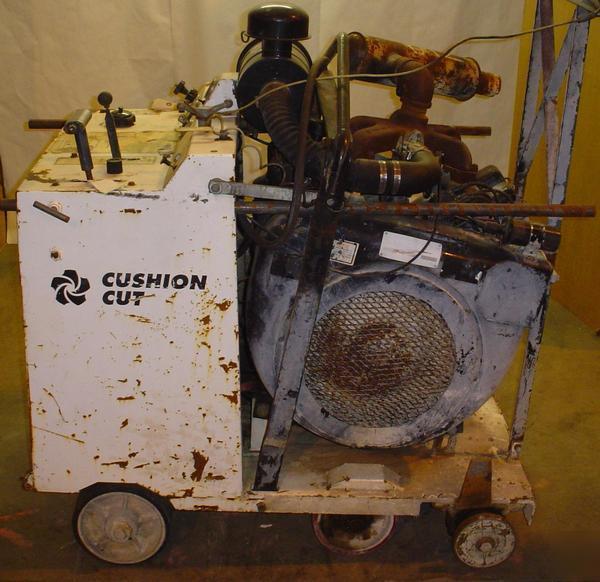 Cushion cut concrete saw walk behind gas professional