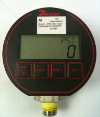 Dwyer 0-100 psi digital pressure gage - great condition
