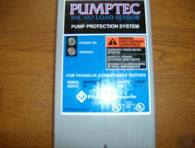 Electronic well pump saver {pump tec by franklin }
