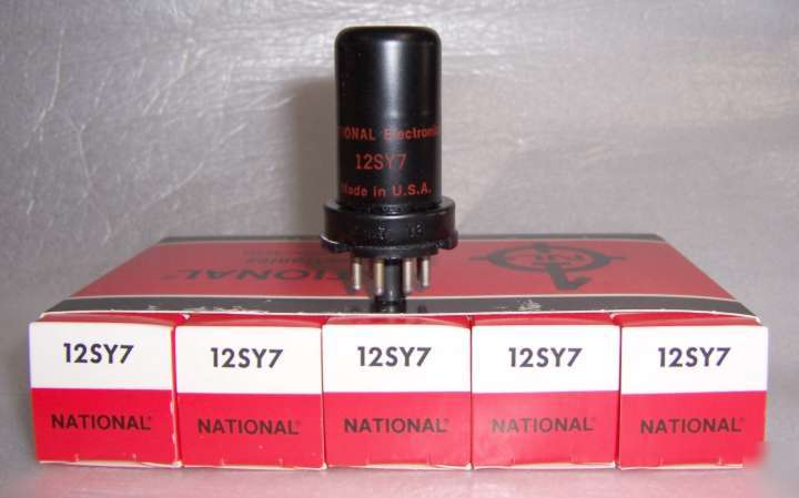 New in box national 12SY7 radio converter tubes - 12SA7