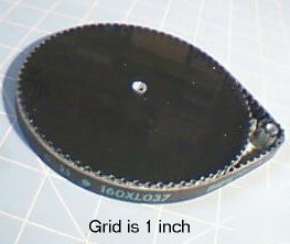 Tooth belt and matching sprockets 7.6 to 1 ratio