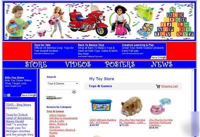 Toy store turnkey website with free hosting for life